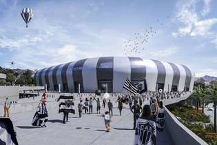 Atleticanos sonham com o dia da inauguração do seu estádio, prevista para acontecer em 2020