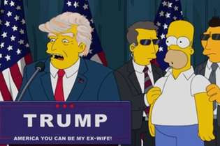 Em episódio de "Os Simpsons" Trump era presidente