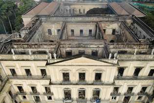 O Museu Nacional do Rio de Janeiro foi atingido por um grande incêndio em setembro de 2018