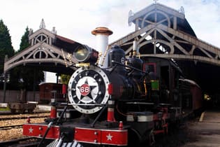 Trem que faz o trajeto entre as cidades do Campo das Vertentes é uma das poucas locomotivas a vapor no mundo que ainda rodam em bitola de 76 cm
