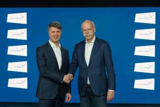 CEO da BMW, Harald Krüger, e o da Mercedes, Dieter Zetsche