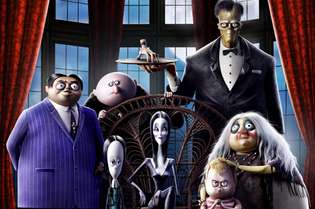 Cartaz da animação "A Família Addams"