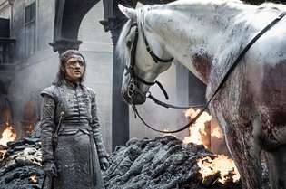 Maisie Williams em "Game of Thrones": série acaba hoje, às 22h, na HBO