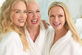 Angélica, Xuxa e Eliana aparecem juntas em um comercial de cosméticos
