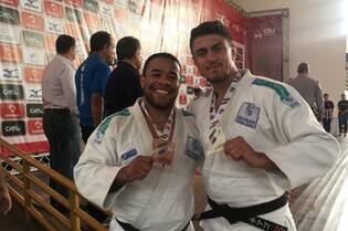 Juscelino Nascimento e Tiago Palmini conquistaram o bronze e a prata na categoria Pesado
