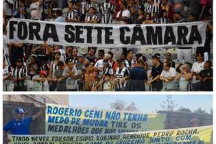 Torcedores de Cruzeiro e Atlético não economizaram nos protestos nesta temporada