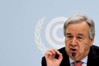 Antônio Guterres alerta para efeitos das mudanças climáticas