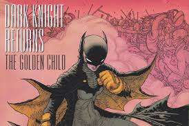Capa da HQ "The Dark Knight Returns: The Golden Child", de Frank Miller e Rafael Grampá