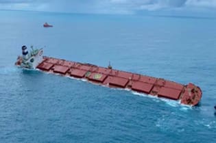 O incidente ocorreu no dia 24 de fevereiro, após o navio deixar o Terminal Marítimo de Ponta da Madeira, em São Luís, com destino à China