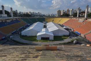 Hospital de campanha no estádio Pacaembu, em São Paulo, deve começar a funcionar nesta semana