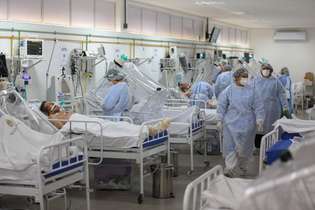 Infectados pelo novo coronavírus no hospital Gilberto Novaes, em Manaus