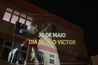 Galo e MRV projetaram imagens da defesa histórica de Victor contra o Tijuana em prédios de BH