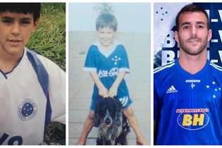 Cáceres já desfilava com a camisa do Cruzeiro ainda criança e agora vai atuar no clube
