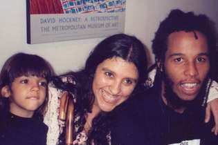 Regina Casé, a filha, Benedita, e Ziggy Marley