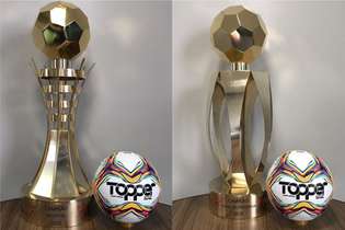 Os troféus de campeão da Recopa Mineira e do Troféu Inconfidência