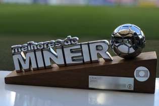 O detalhe do troféu Melhores do Mineiro, entregue aos destaques da competição