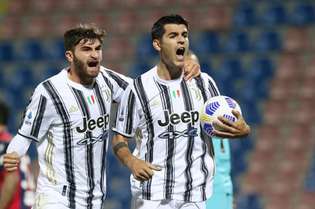 Morata (com a bola) fez o gol da Juventus no empate em 1 a 1
