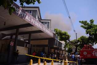 Incêndio no Hospital Bonsucesso, no Rio de Janeiro