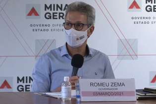 Governador Romeu Zema anunciou onda roxa nesta quarta-feira
