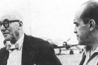 Le Corbusier (à esq.) e Niemeyer; os arquitetos trabalharam juntos em projetos no Brasil e nos EUA