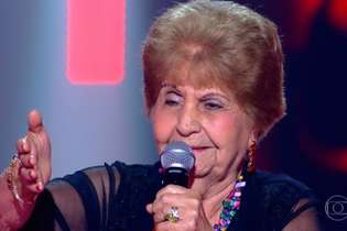 A carismática Miracy de Barros, de 83 anos, é um dos destaques do programa musical