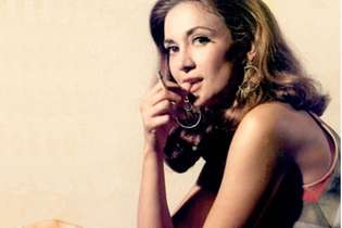 Foto da atriz em Hollywood em teste para interpretar uma personagem cubana no filme Topázio, em 1968