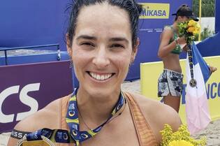 A jogadora de vôlei de praia Agatha, um dos atletas militares que representam o Brasil nos Jogos de Tóquio