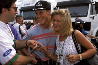 Michael Schumacher ao lado da mulher Corinna