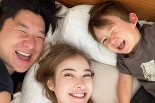 Pyong Lee e Sammy Lee e Jake são pais de Jake, de um ano e oito meses
