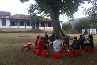 A Fazenda Boa Esperança durante encontro de grupos quilombolas