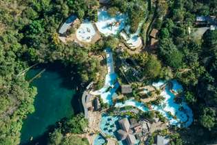 Vista aérea do Hot Park, no Rio Quente Resorts