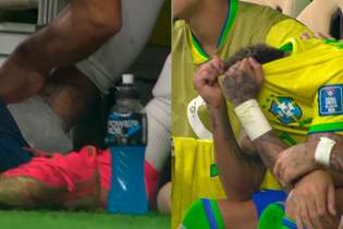 O atacante da seleção brasileira foi substituído no segundo tempo da vitória por 2 a 0