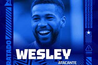 Wesley, ex-atacante do Palmeiras, é confirmado com novo reforço do Cruzeiro