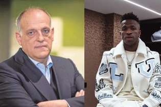 Presidente da LaLiga rebate Vini Jr após crítica sobre racismo