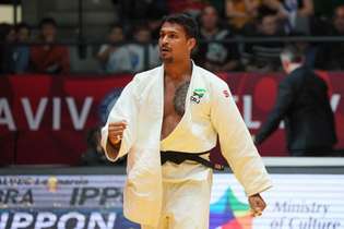 O judoca Leonardo Gonçalves ficou com o bronze no Grand Slam de Tel-Aviv. em Israel