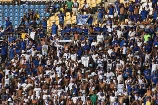Pouco mais de 6.500 torcedores acompanharam a partida do Cruzeiro no estádio Kleber Andrade, em Cariacica