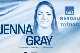 Norte-americana Jenna Gray se diz empolgada em poder atuar ao lado - e enfrentar - algumas das melhoras jogadoras do mundo