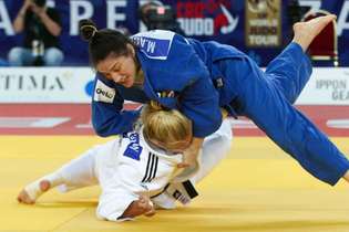 Judoca brasileira retornou aos tatames em grande estilo, conquistando seu oitavo título na competição