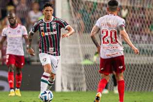 Cano marcou os dois gols do Fluminense sobre o Internacional no duelo de ida, no Maracanã