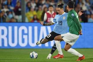 Atacante do Liverpool, Darwin Núñez fez dois gols na vitória uruguaia sobre a Bolívia