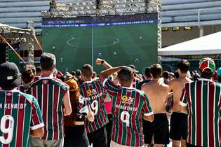 Casa Laranjeiras no dia do telão para o jogo Fluminense x Al Ahly pelo Mundial de Clube
