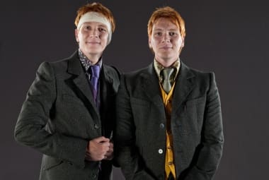 George e Fred Weasley foram interpretados nos filmes pelos gemêos James e Oliver Phelps