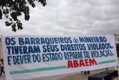 Neste domingo, grupo protestou durante jogo do Cruzeiro 