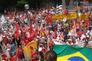 Manifestação no centro de Belo Horizonte