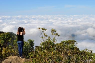 Pedra Redonda, a 1.900 m de altitude, oferece uma surpreendente vista 