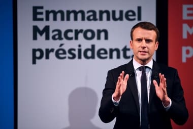 O favoritismo de Emmanuel Macron foi comemorado pelo mercado financeiro