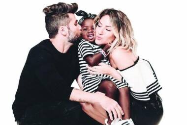 Bruno e Giovanna adotaram Titi em 2016; eles conheceram a menina após uma viagem a África
