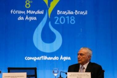 Presidente Michel Temer abre o 8º Fórum Mundial da Água 