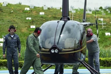 Combustível. O helicóptero da empresa de Gustavo Perrella foi abastecido com verba indenizatória 