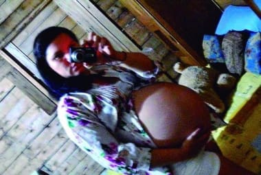 Adelir, 29, que queria dar à luz por parto natural, passa bem